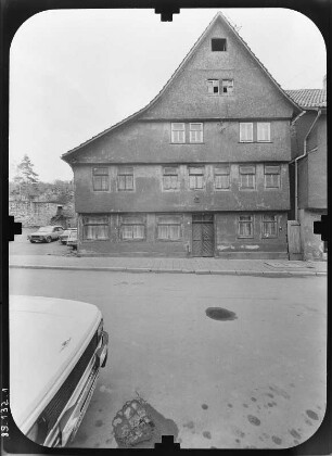 Schmalkalden, Stiller Gasse 28. Wohnhaus. Straßenfront