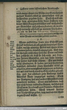 §. II. Vom Armbrust- und Büchsen-Schiessen hat keiner noch nicht mit Fleiß geschrieben