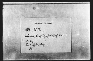 Johannes von Altdorf, König Ruprechts Kammerschreiber, quittiert der Stadt Reutlingen die gewöhnliche Reichssteuer für das laufende Jahr.
