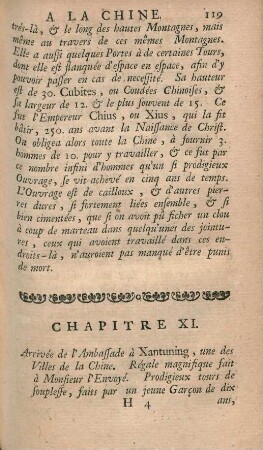 Chapitre XI. Arrivée de l'Ambassade à Xantuning, une des villes de la Chine. - ...