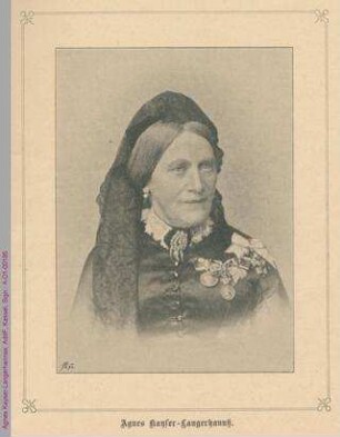 Porträt von Agnes Kayser-Langerhannss