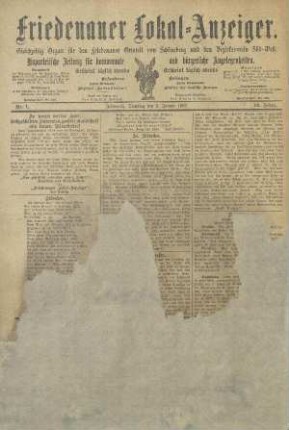 14.1907: Friedenauer Lokal-Anzeiger : unparteiische Zeitung für Bln.-Friedenau und den Friedenauer Ortsteil von Schöneberg