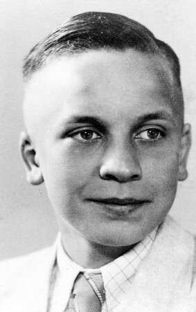 Göda-Dreikretscham. Müller Lehnert in Jugendjahren, Repro (Bildersammlung Ida Hohlfeld, Loga)