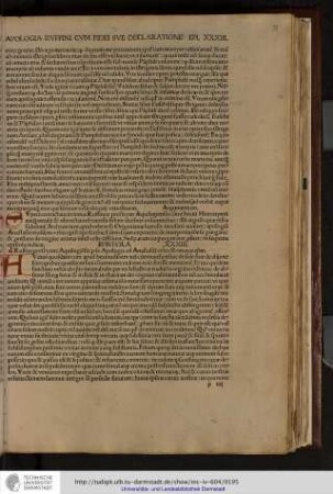 Ruffini presbyteri Aquilegiensis pro se apologia ad Anastasium urbis Romanae episcopum.