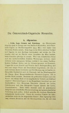 Die Österreichisch-Ungarische Monarchie