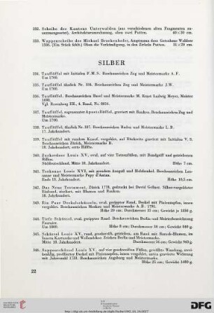 Silber (Nr. 334-438)