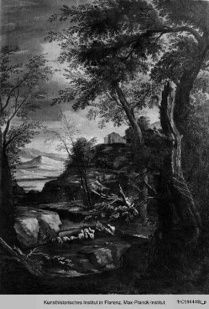 Landschaft mit Hirte