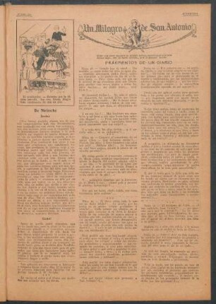 Un milagro de San Antonio : Fragmentos de un diario