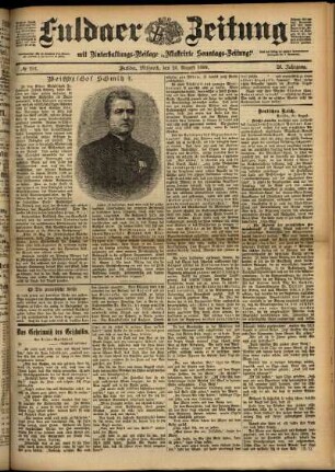 Ausgabe vom Mittwoch, den 23. August 1899.