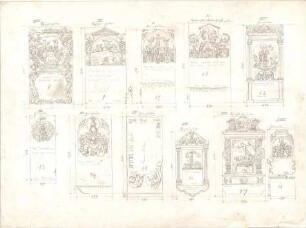 Dolmetsch, Heinrich; Geislingen / Steige; Ev. Stadtkirche, Restaurierung - Grabplatten (Ansichten)