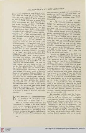 3: Karl Woermann : zu seinem 70. Geburtstage