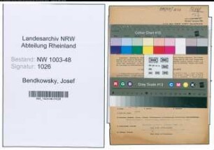 Entnazifizierung Josef Bendkowsky , geb. 21.07.1905 (Arzt)