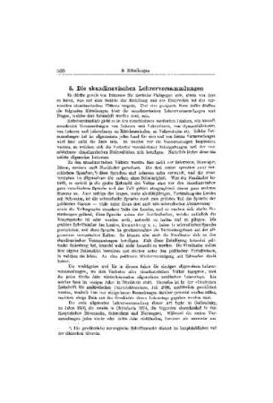 Die skandinavischen Lehrerversammlungen