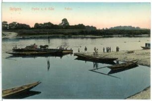 Belgern. Fähre über die Elbe