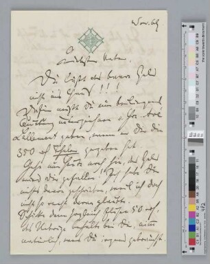 Brief an Johann Jacob Brahms