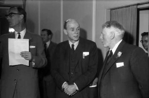 9. Tagung 1959 Physiker: Graf Lennart Bernadotte, Paul Dirac, Sir George P. Thomson