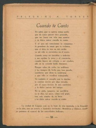 Cuando te Canto