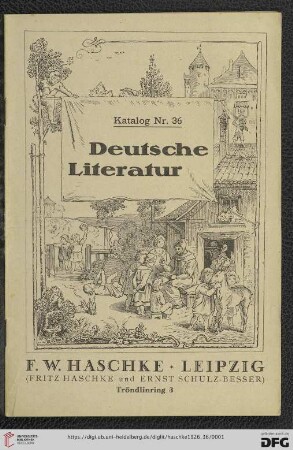 Nr. 36: Katalog: Deutsche Literatur