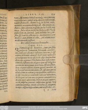 De inflammatione stomachi. Caput XII.