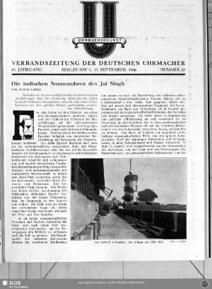 Die indischen Sonnenuhren des Jai Singh