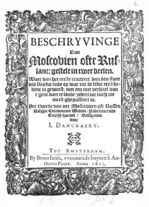 Beschryvinge van Moscovien ofte Ruslant