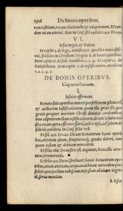 De Bonis Operibus. Caput octavum.