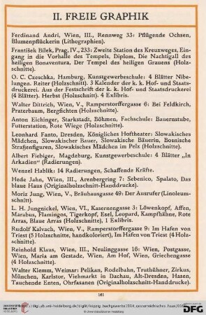 II. Freie Graphik