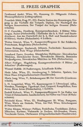 II. Freie Graphik