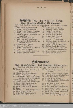 Hohentanne