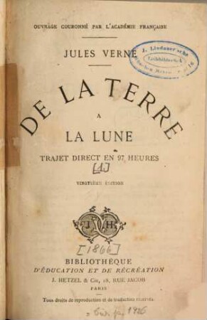 De la terre à la lune : Trajet direct en 97 heures, 1