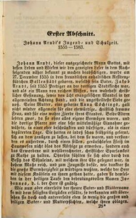 Leben Johann Arndt's, weiland General-Superintendenten des Fürstentums Lüneburg