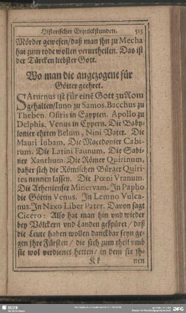 Wo man die angezogene für Götter geehret