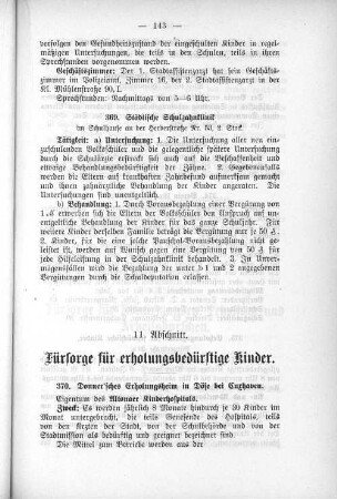 11. Abschnitt. Fürsorge für erholungsbedürftige Kinder.