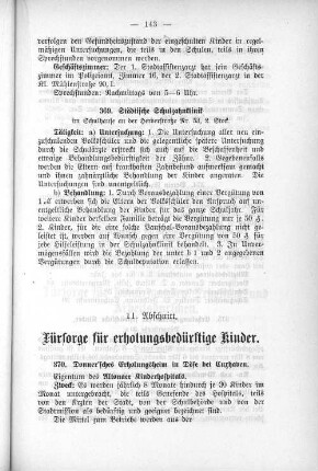 11. Abschnitt. Fürsorge für erholungsbedürftige Kinder.