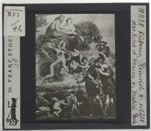 Rubens, Medici-Zyklus (Paris Louvre),Rubens, Heinrich IV. empfängt das Porträt der Maria de Medici (Medicizyklus) (Paris Louvre INV 1772)