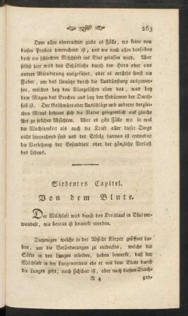 Siebentes Capitel. Von dem Blute