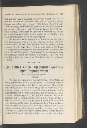 Ein drittes Vierteljahrhundert Goßnerscher Missionsarbeit (Scluß)