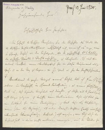 Brief an Jacob Grimm : 05.04.1830