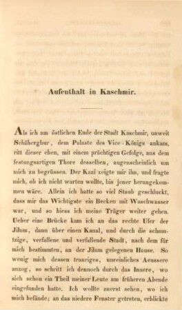 Aufenthalt in Kaschmir