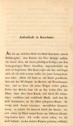 Aufenthalt in Kaschmir