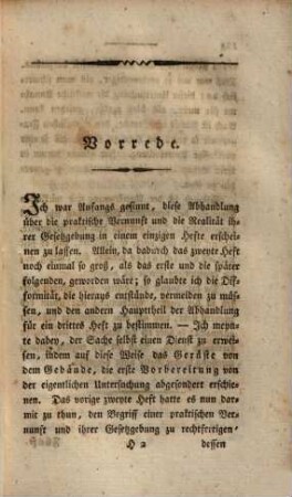 Versuch einer solchen faßlichen Darstellung der Kantischen Philosophie, daß hieraus das Brauchbare und Wichtige derselben für die Welt einleuchten möge, 3. Ueber Kantische Philosophie