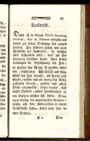 Landrecht.