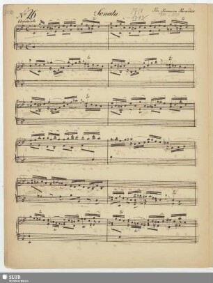 Paradisi, Pietro Domenico: Sonata