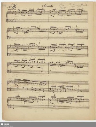 Paradisi, Pietro Domenico: Sonata