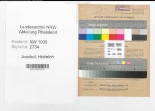 Entnazifizierung Heinrich Jaeckel , geb. 29.05.1904 (Betriebsfuehrer)
