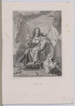 Bildnis des Louis XV., König von Frankreich