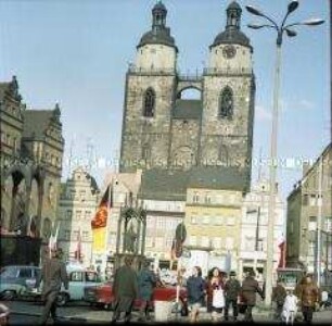 Markt und Stadtkirche in Lutherstadt Wittenberg