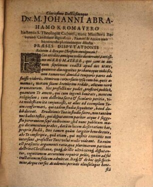 Disputatio theologica de omnipraesentia Christi secundum carnem
