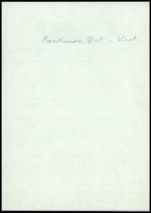 Notizzettel 1. Parthenon