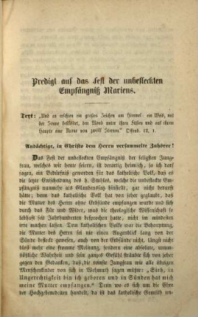 Das katholische Kirchenjahr : in seinem innern Zusammenhange dargestellt in Predigten auf alle Sonntage des Kirchenjahres, mit einer Beigabe sämmtlicher Festtags-, von vier Jubiläums- und anderen Gelegenheitspredigten, 3